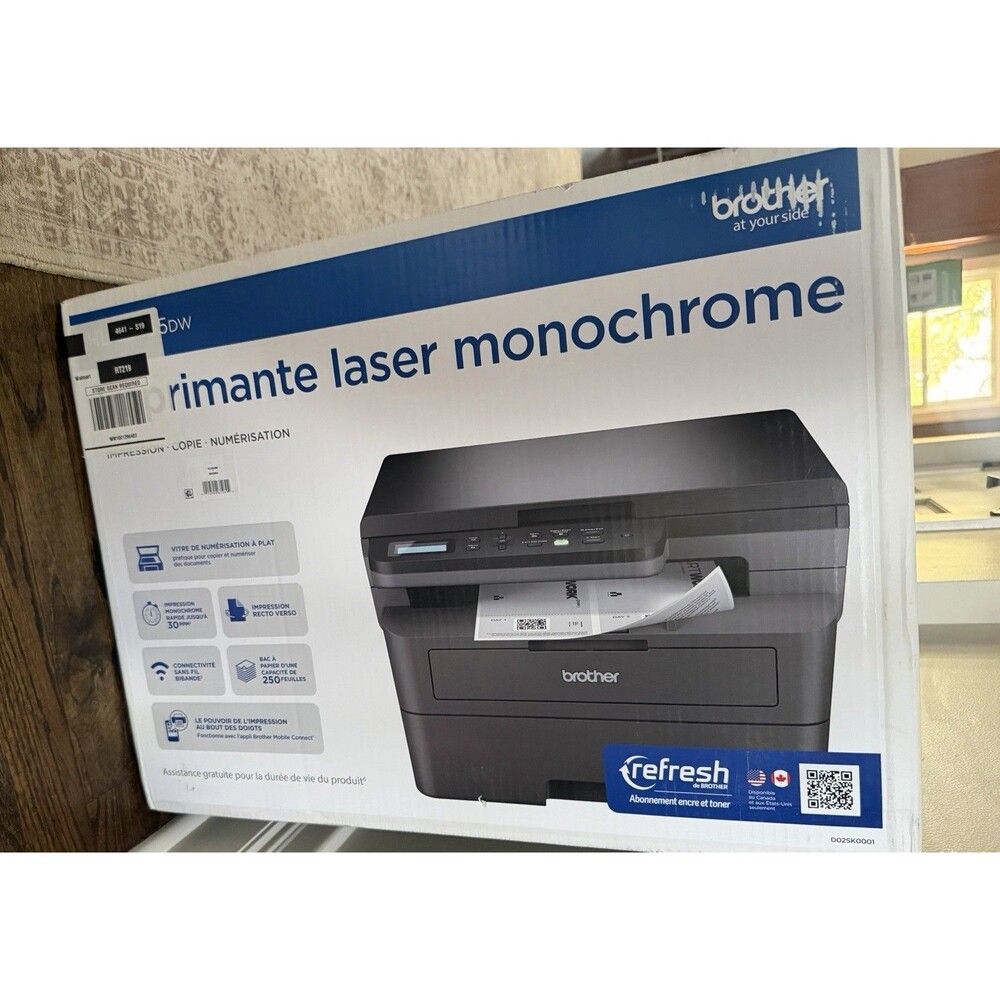 Brother Wireless (HL-L2465DW) Monochrome Laser Printer - Print, Copy & Scan